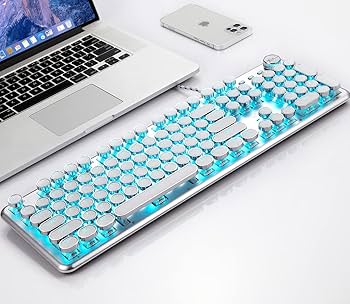 Totem 分割型メカニカルキーボード ホワイト Amazon | Alkem メカニカルゲーミングキーボード 30LEDバック